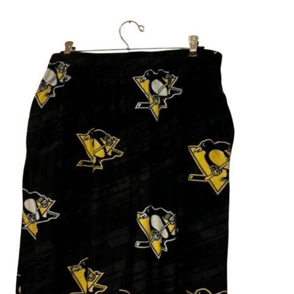 Pittsburgh Penguins Size Medium Fleece Sleep Pajama Lounge Pants - Picture 2 of 6